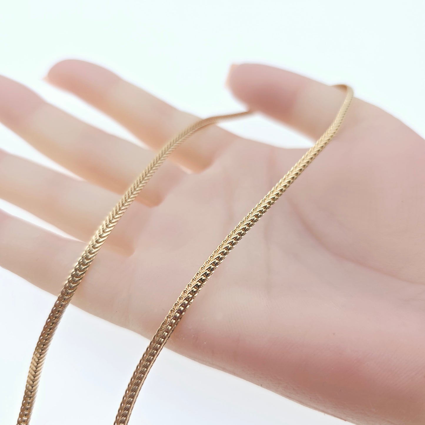 Classic Flat Chain Rose Gold Necklace for Elegant Everyday Wear, XPNL0074 (2008-4)