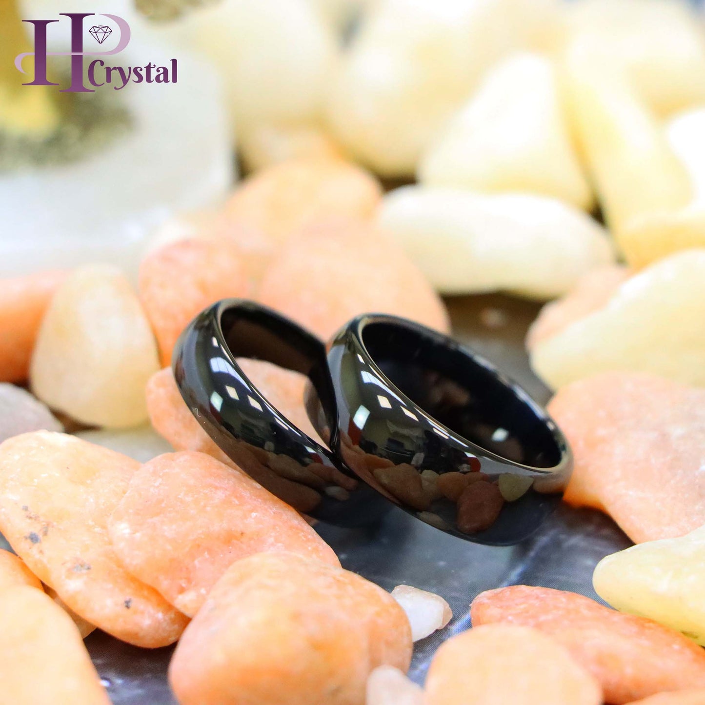 High Polish Black IP Plate Classic Domed Band Tungsten Ring