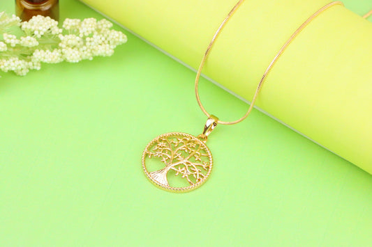 Elegant Rose Gold Tree of Life Pendant Necklace for Women, XPPT1201 (2120-10)