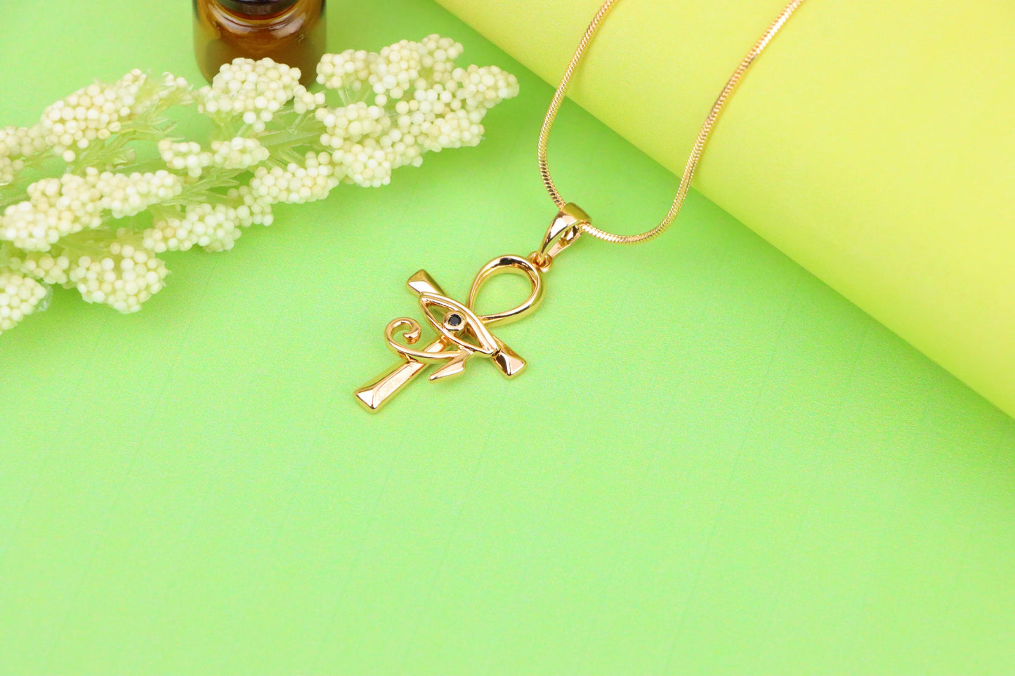 Mini Purple Rose Gold Pendant with Sparkling Solitaire Design, XPPT1227 (2123-3)