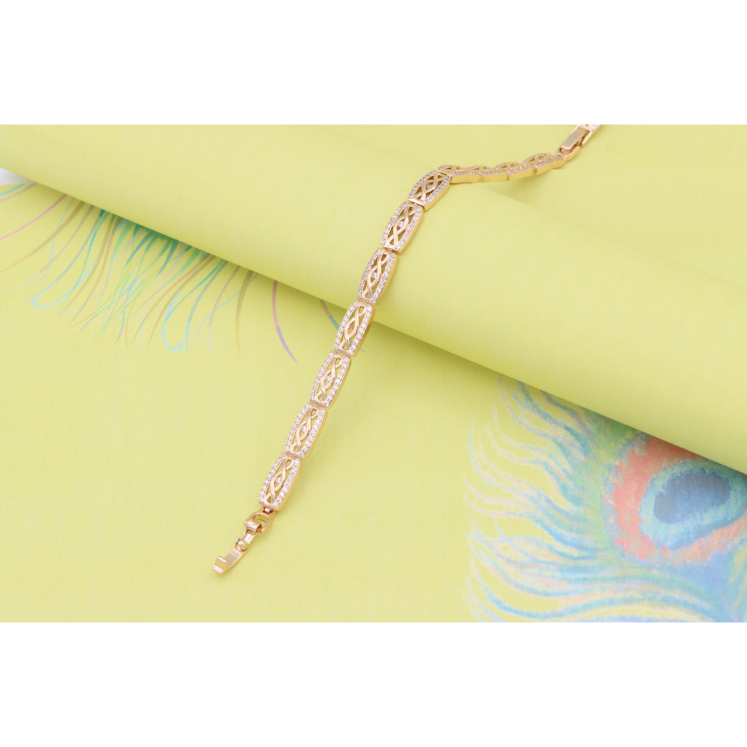 Elegant Rose Gold Bracelet with Crystal Accents, XPBL0911 (2091-10)