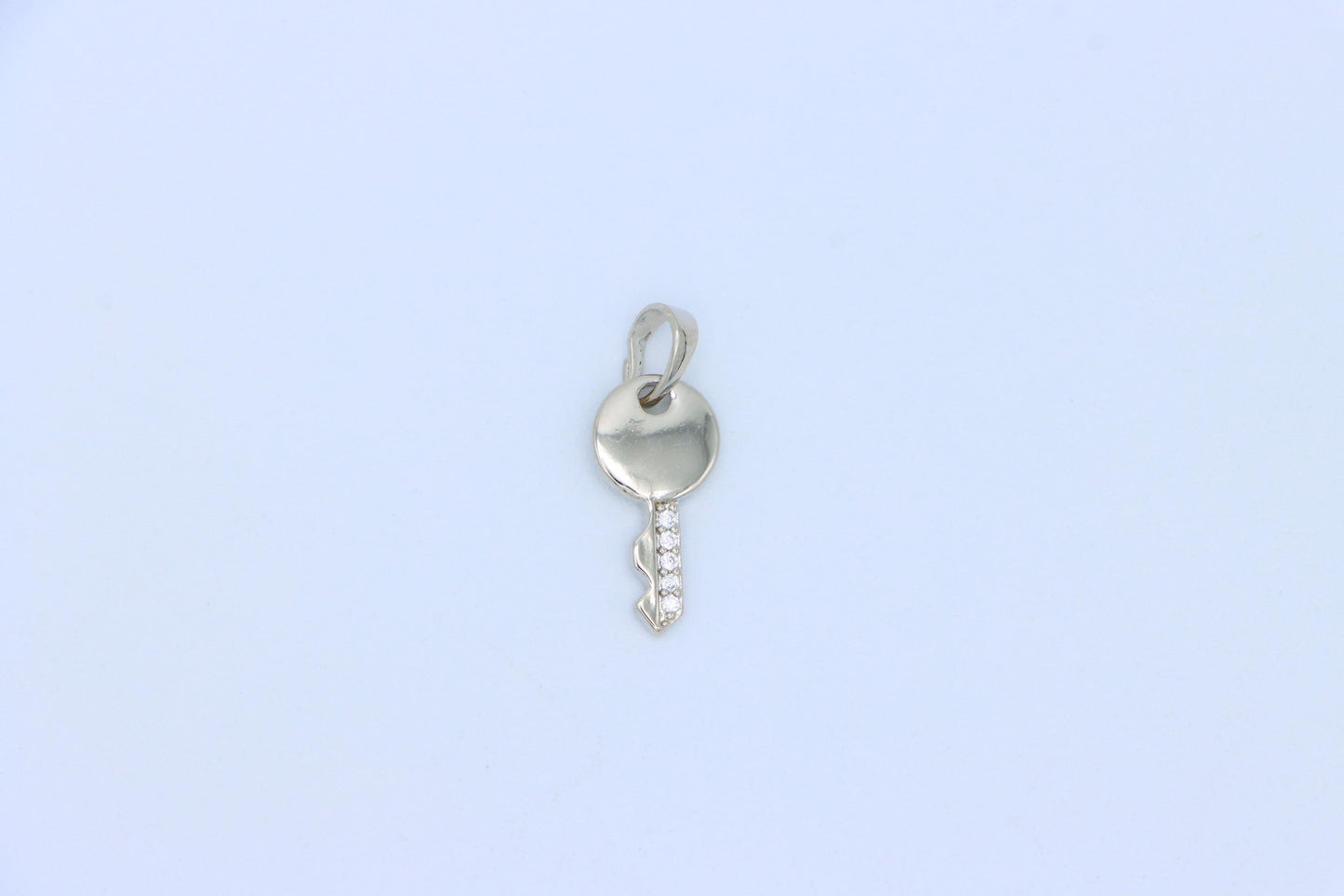 Stylish Silver Key Design Pendant in Gold Plated Brass, XPPT1630 (2149-4)