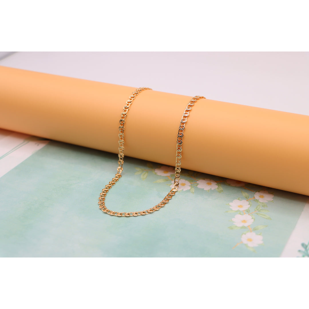 Classic Link Rose Gold Chain Necklace Elegant Shine, XPNL0129 (2013-9)