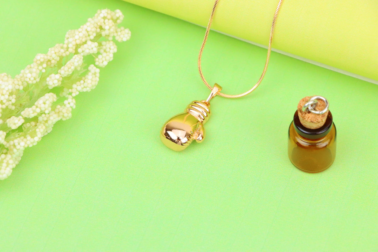 Boxing Glove Rose Gold Pendant for Sporty Charm, XPPT1285 (2129-1)