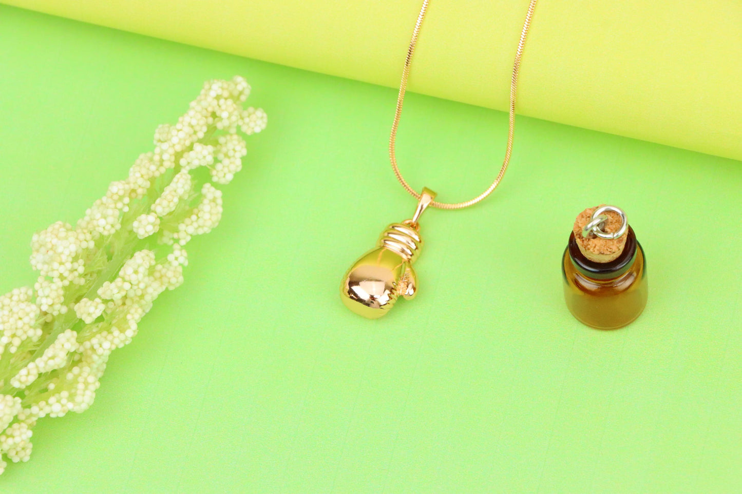 Boxing Glove Rose Gold Pendant for Sporty Charm, XPPT1285 (2129-1)