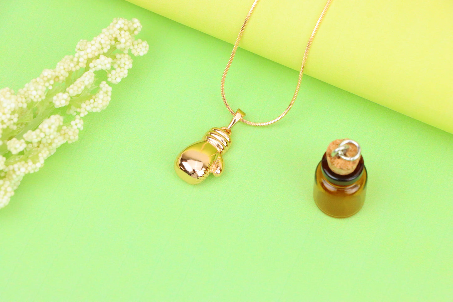 Boxing Glove Rose Gold Pendant for Sporty Charm, XPPT1285 (2129-1)
