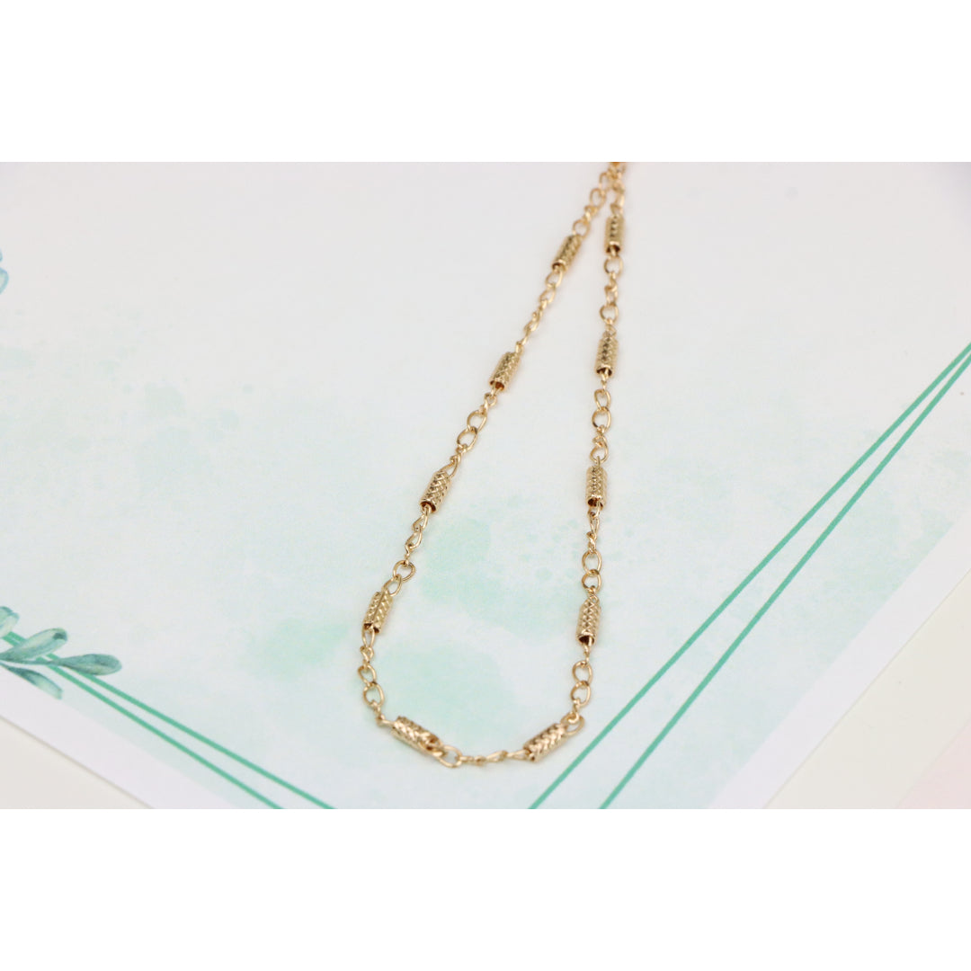 Elegant Rose Gold Plated Chain Bracelet with Sparkling Center Stone, XPBL0607 (2061-6)