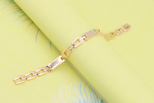 Elegant Rose Gold Polished Link Bracelet, XPBL0989 (2099-8)