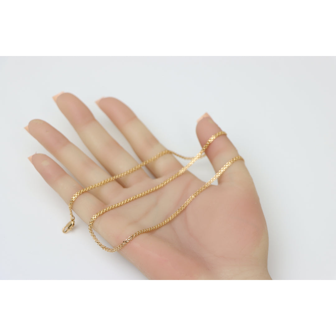 Classic Rose Gold Chain Necklace, Sleek Everyday Chain Design, XPNL0185 (2019-5)