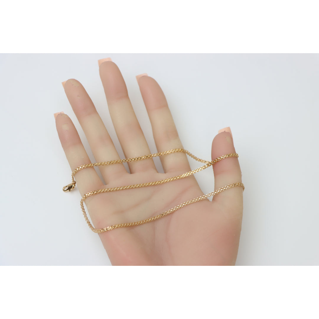 Classic Rose Gold Chain Necklace, Sleek Everyday Chain Design, XPNL0185 (2019-5)