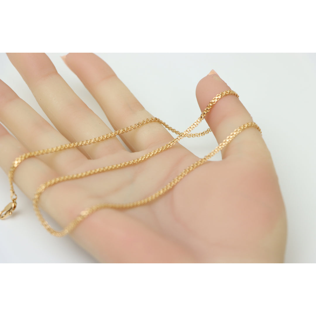 Classic Rose Gold Chain Necklace, Sleek Everyday Chain Design, XPNL0185 (2019-5)