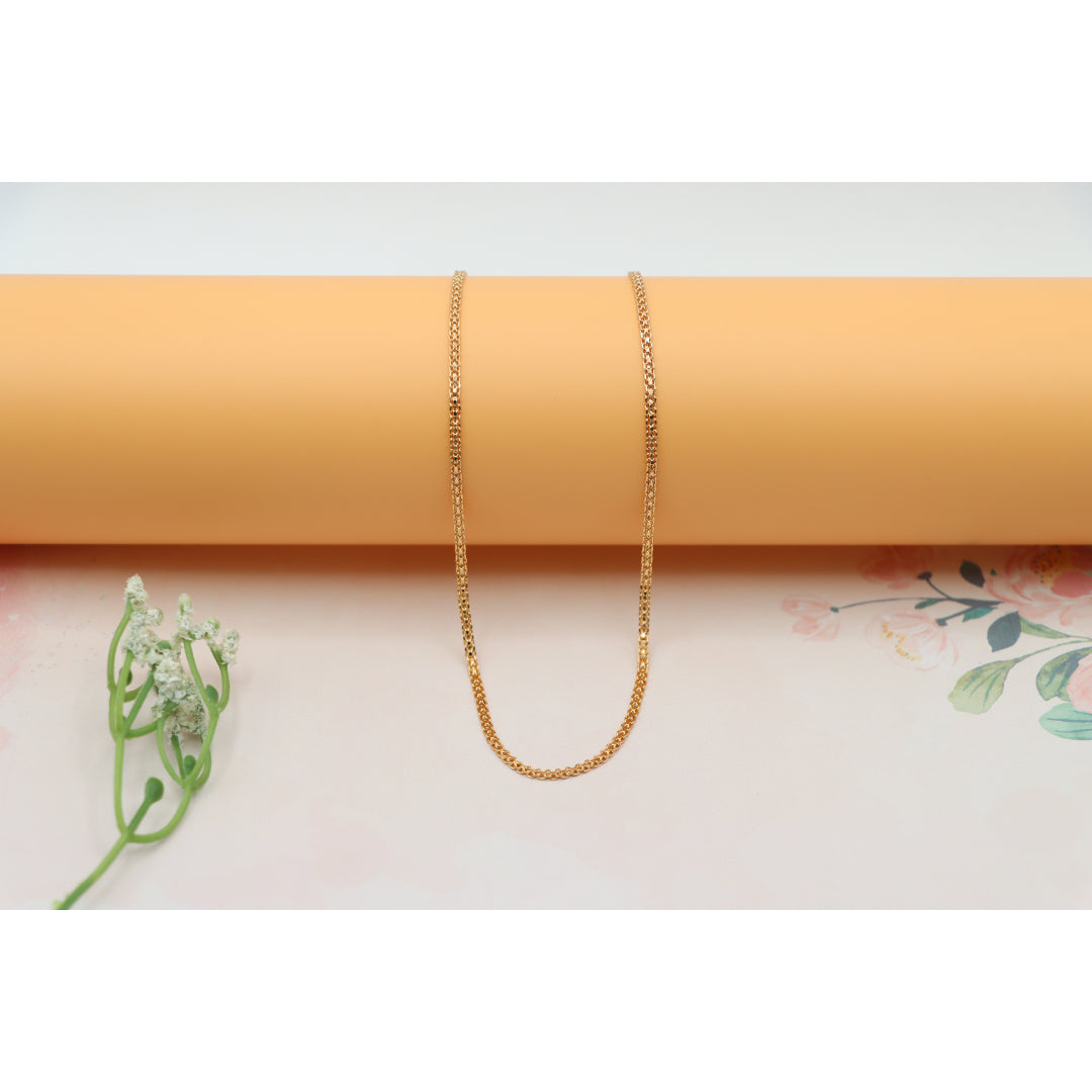 Classic Rose Gold Chain Necklace, Sleek Everyday Chain Design, XPNL0185 (2019-5)