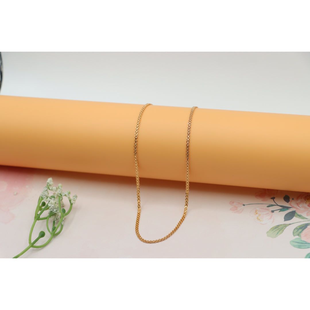 Classic Rose Gold Chain Necklace, Sleek Everyday Chain Design, XPNL0185 (2019-5)