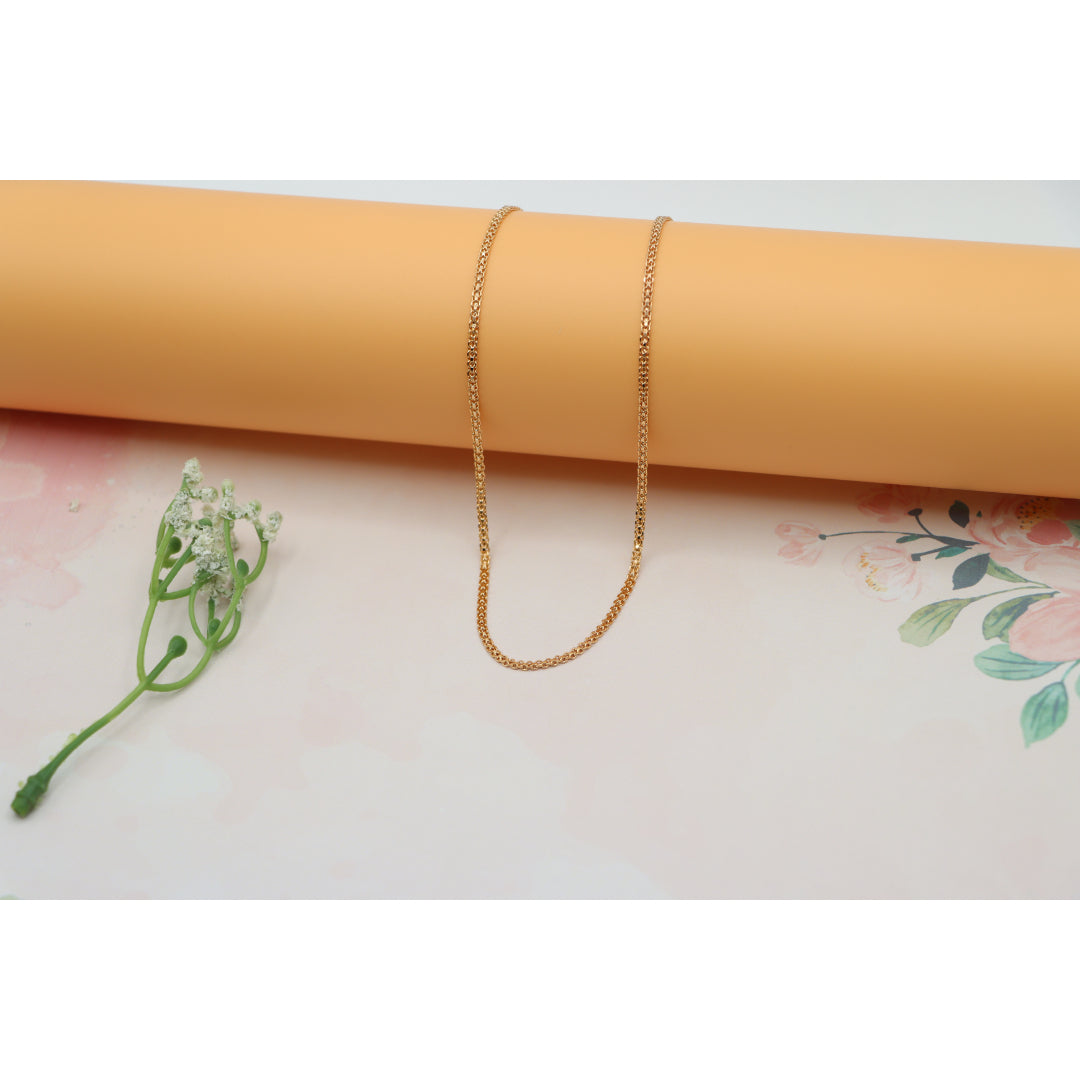 Classic Rose Gold Chain Necklace, Sleek Everyday Chain Design, XPNL0185 (2019-5)