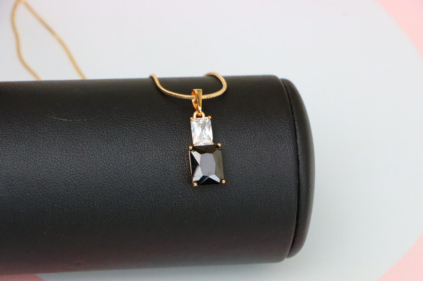 Classic Black Pendant in Gold Plated Finish – Timeless Everyday Charm, XPPT1806 (2153-3)