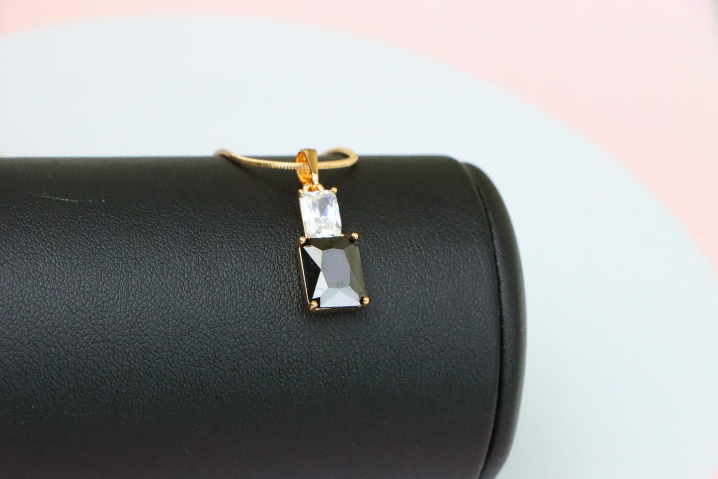 Classic Black Pendant in Gold Plated Finish – Timeless Everyday Charm, XPPT1806 (2153-3)
