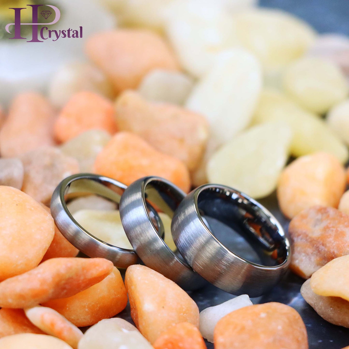 Brushed Domed Classic Style Tungsten Ring