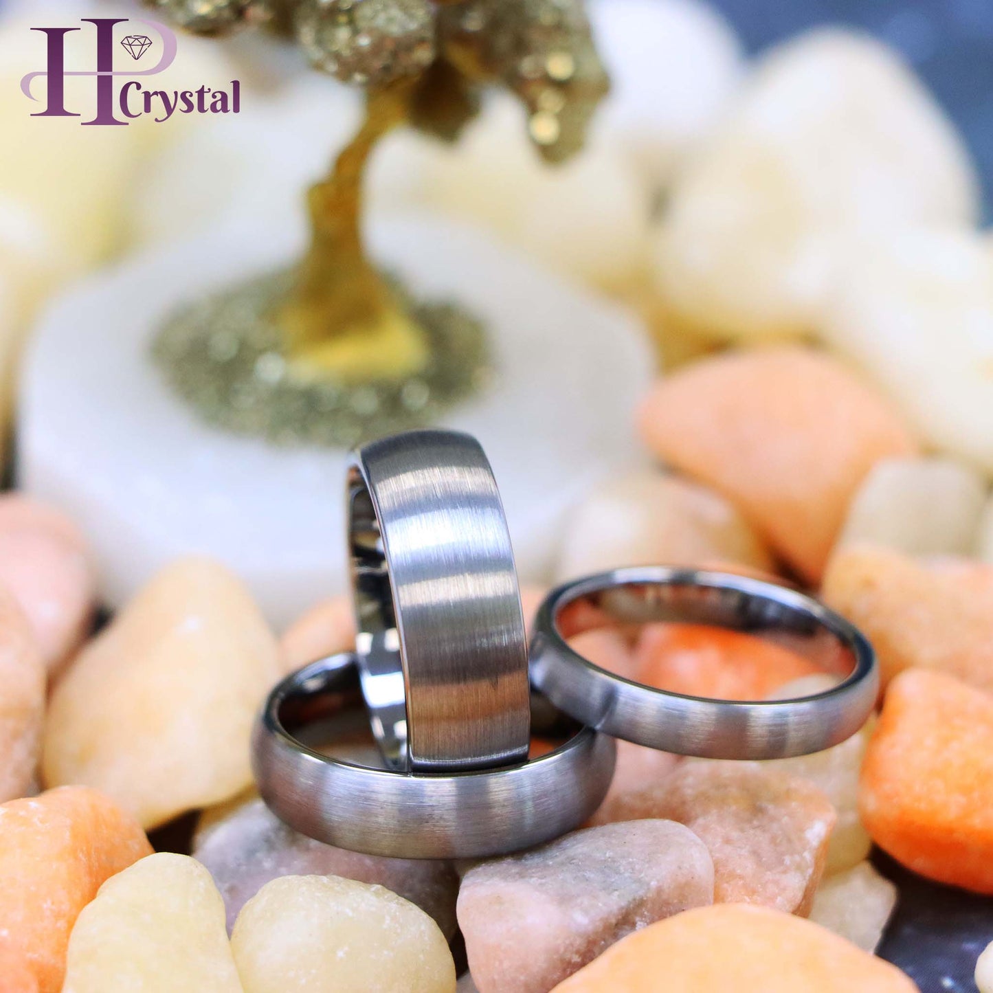 Brushed Domed Classic Style Tungsten Ring