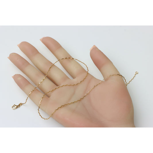 Minimal Pearl Accent Rose Gold Necklace, XPNL0216 (2022-6)