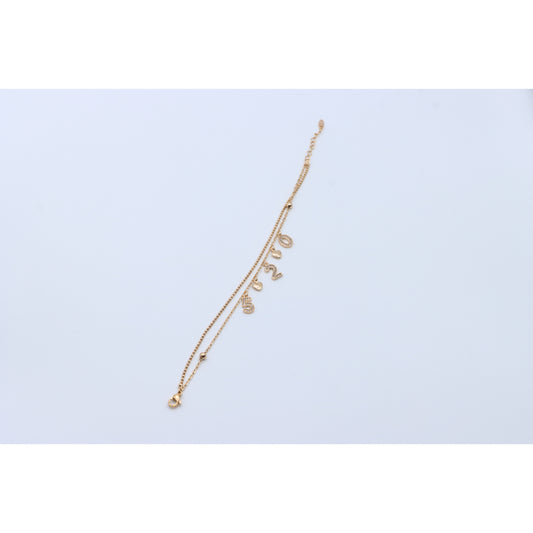 Rose Gold Bracelet with 2025 Charms, XPBL0688 (2069-7)