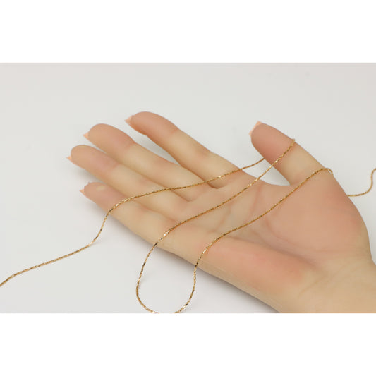 Minimalist Rose Gold Chain Necklace, XPNL0236 (2024-6)