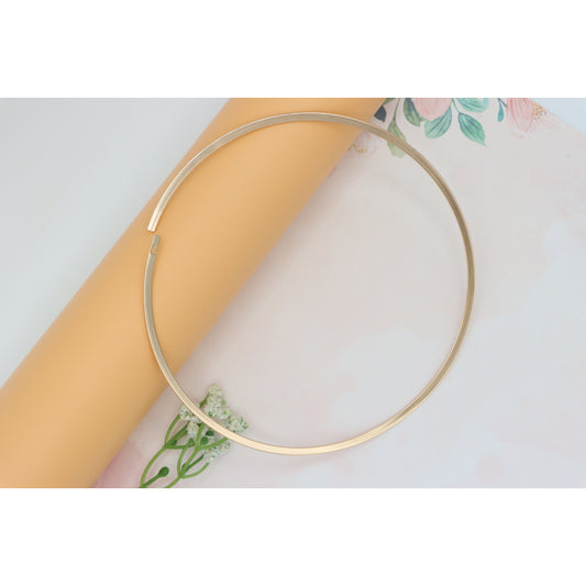 Minimalist Rose Gold Collar Choker Necklace, XPNL0242 (2025-2)