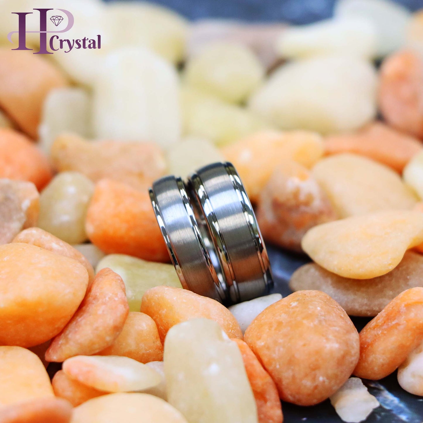 Domed Brushed Center High Polish Ridge Edge Tungsten Ring