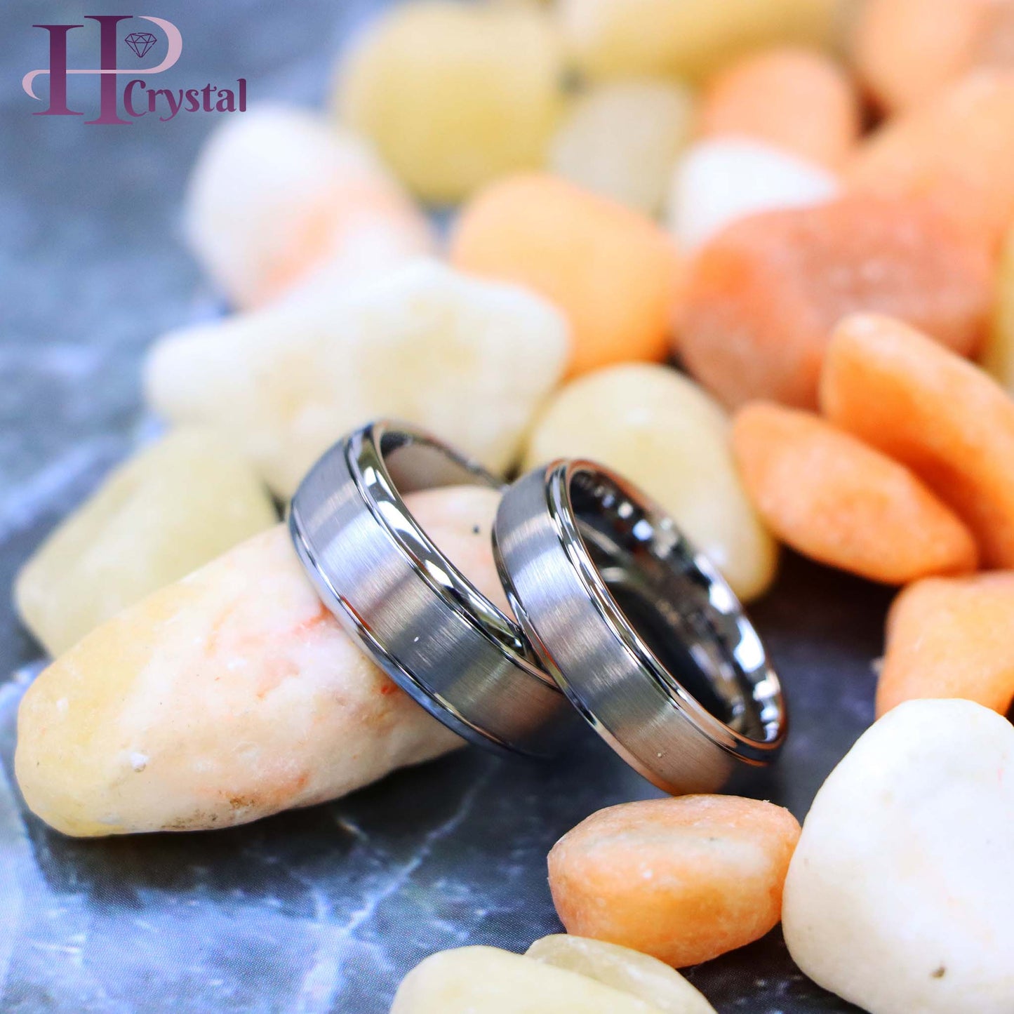 Domed Brushed Center High Polish Ridge Edge Tungsten Ring