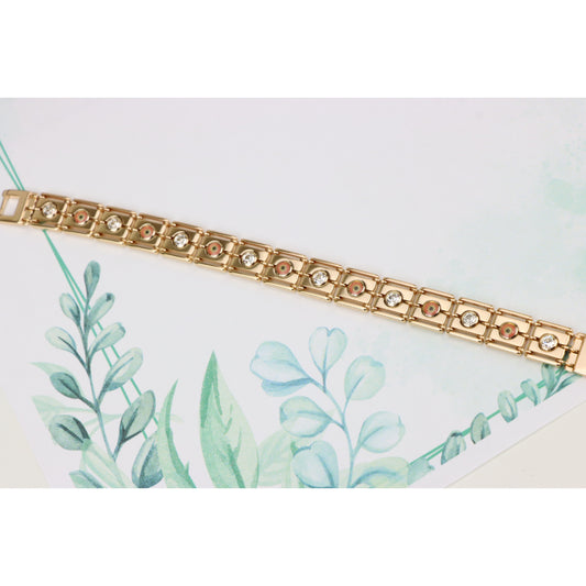 Elegant Rose Gold Plated Bracelet with Sparkling Accents, XPBL0719 (2072-8)