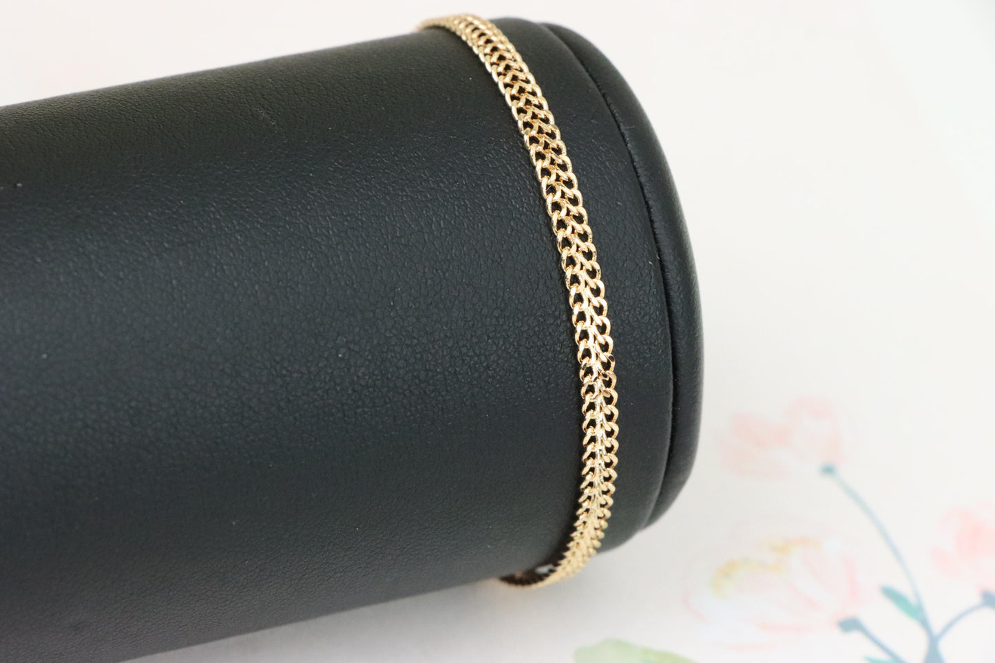 Minimalist Rose Gold Bracelet with Fine Link Chain, XPBL1116 (2112-5)