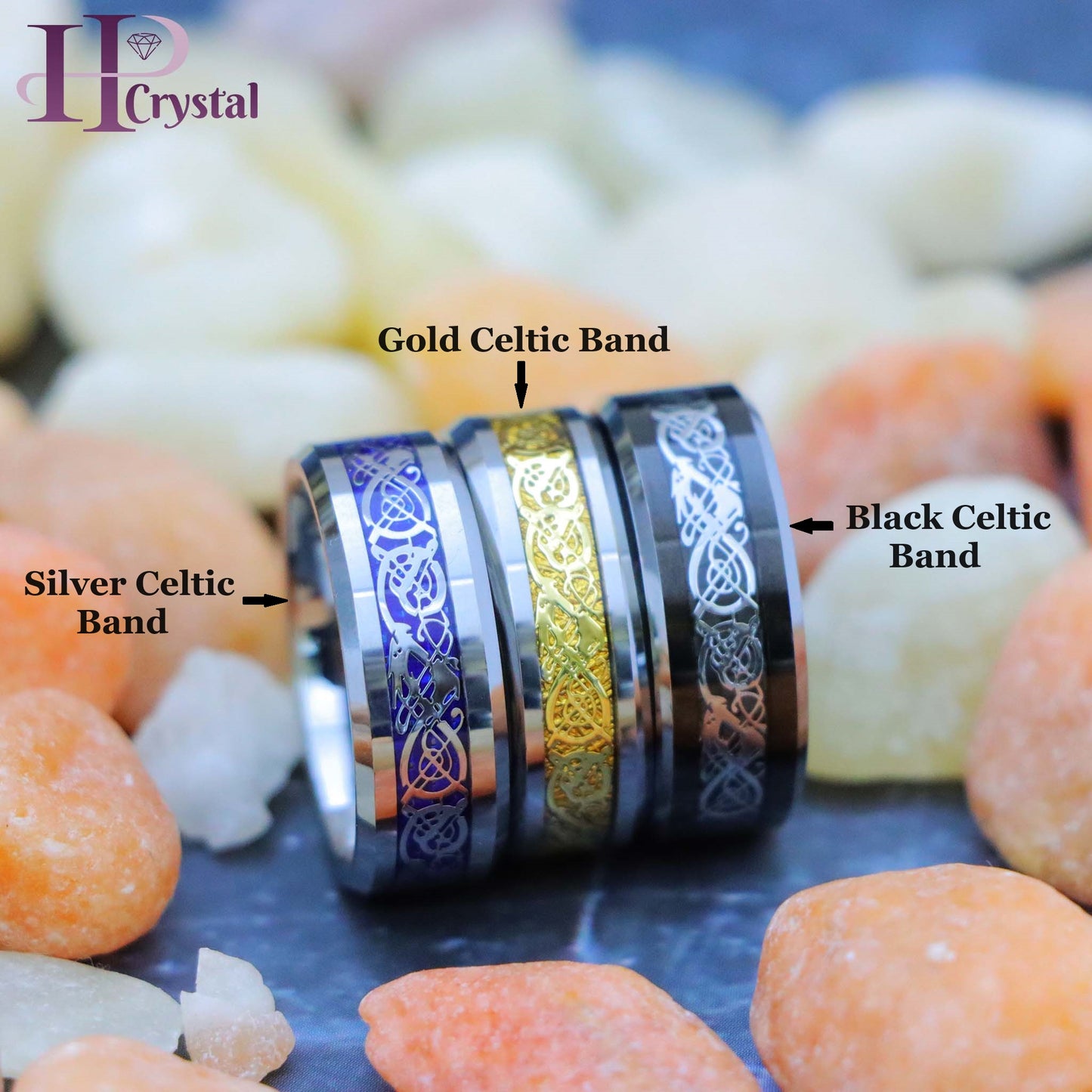 Celtic Knot Tungsten Rings | Durable, Scratch-Resistant with Bold Celtic Design