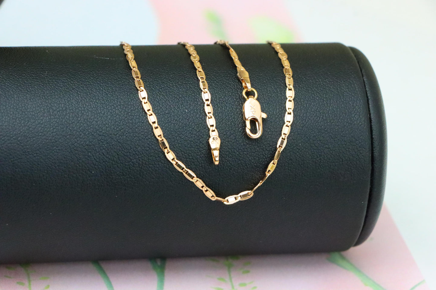 Elegant Rose Gold Pearl Necklace with Double Halo CZ Circle Charm, XPNL1903 (2161-6)