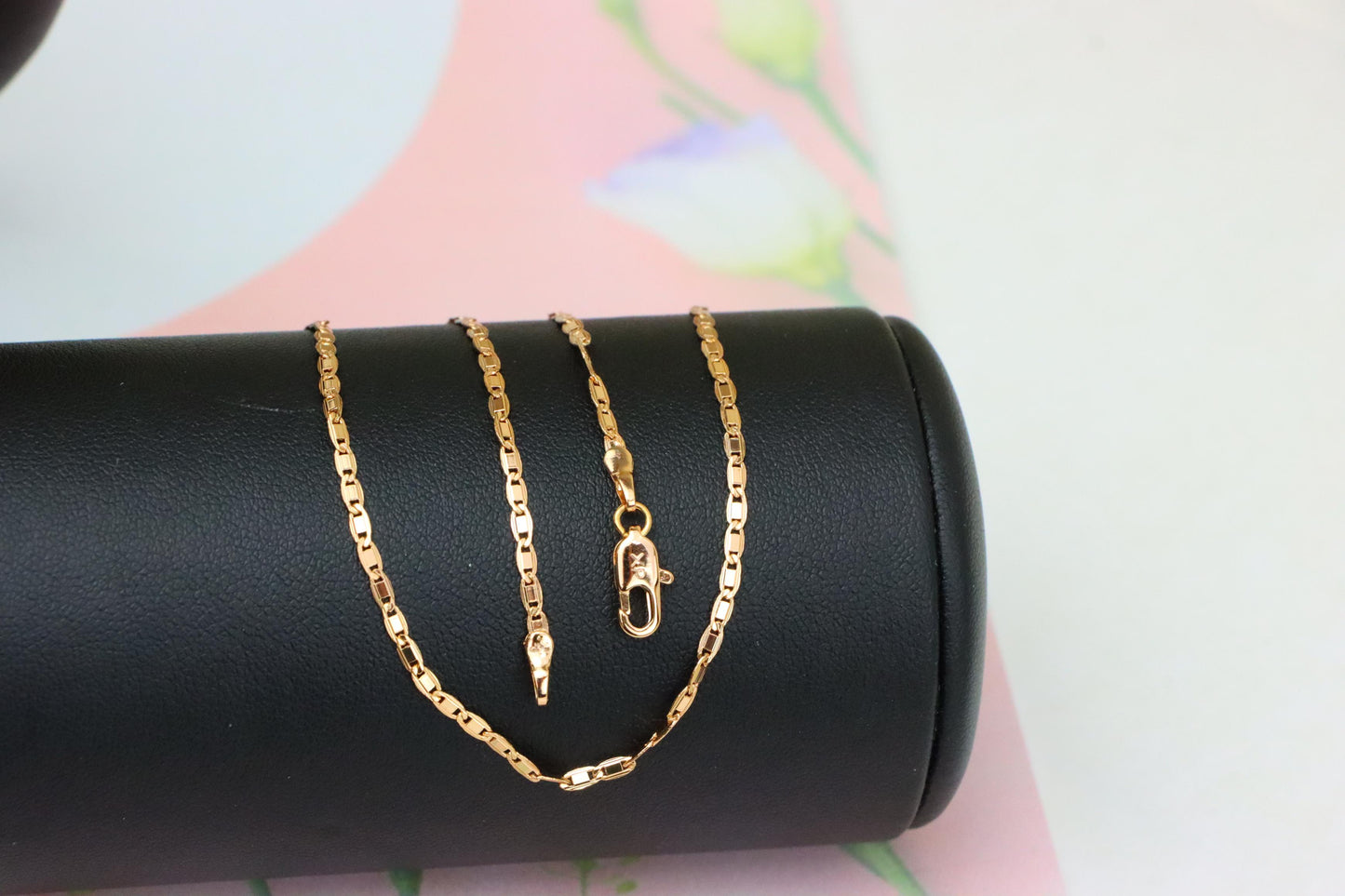 Elegant Rose Gold Pearl Necklace with Double Halo CZ Circle Charm, XPNL1903 (2161-6)