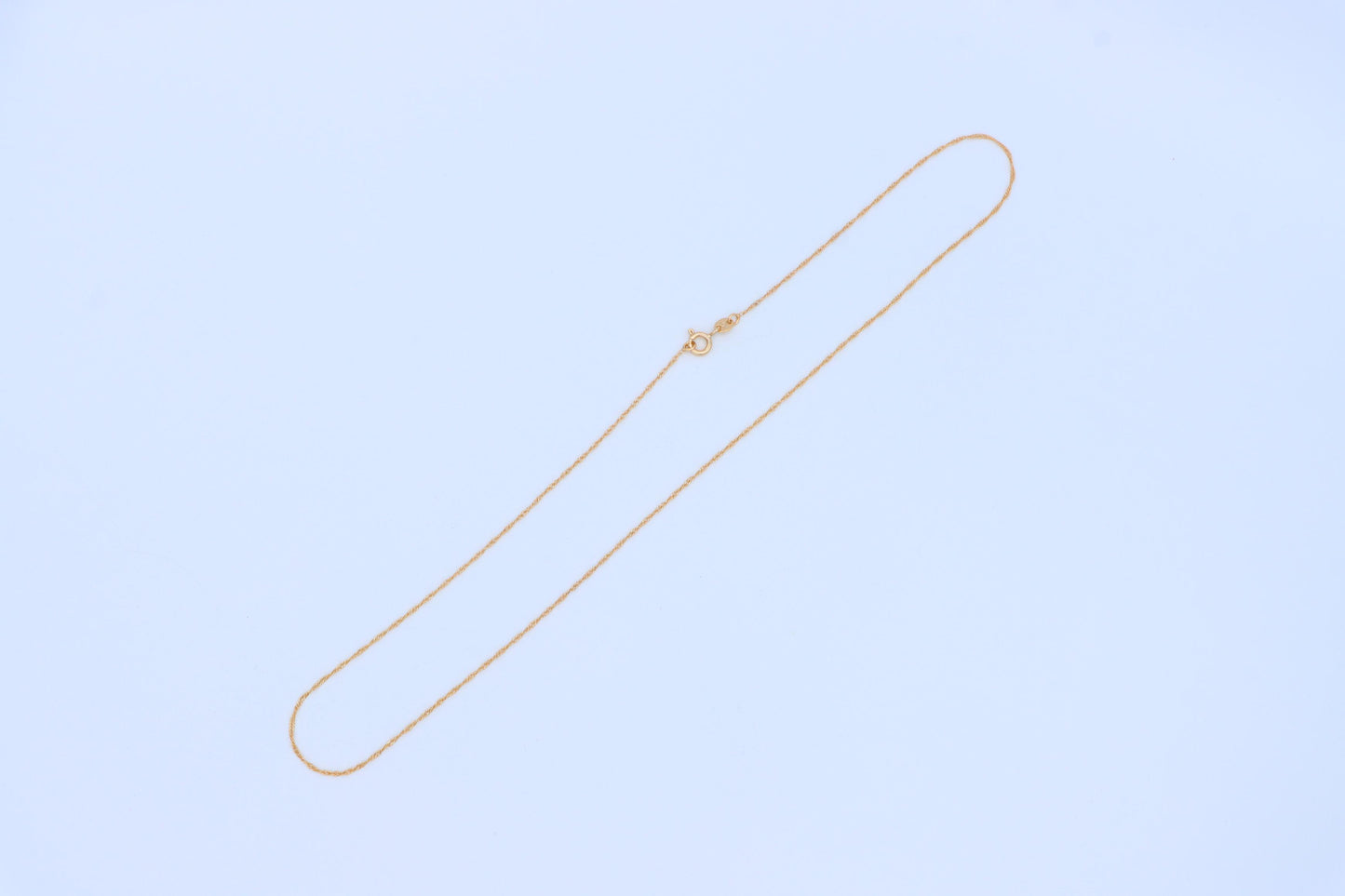 Elegant Rose Gold Chain Necklace in Twisted Rope Design, XPNL1905 (2161-8)