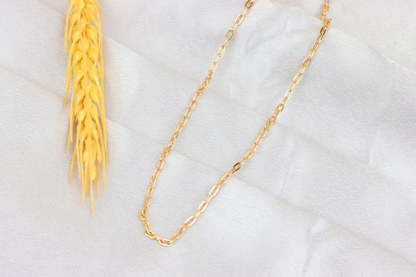 Chunky Oval Link Rose Gold Necklace in High Quality Brass, XPNL1906 (2161-9)