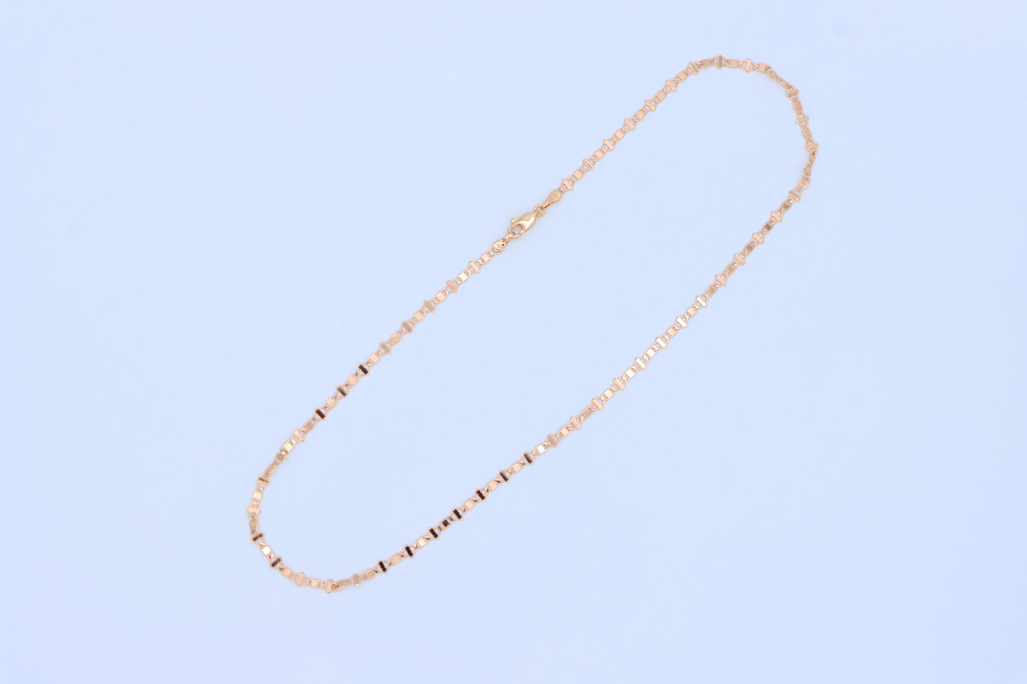Elegant Rose Gold Link Necklace in High-Quality Brass, XPNL1909 (2162-2)