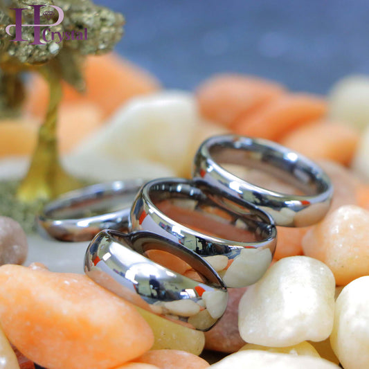 Polished Shiny Domed Tungsten Ring (MARET015)