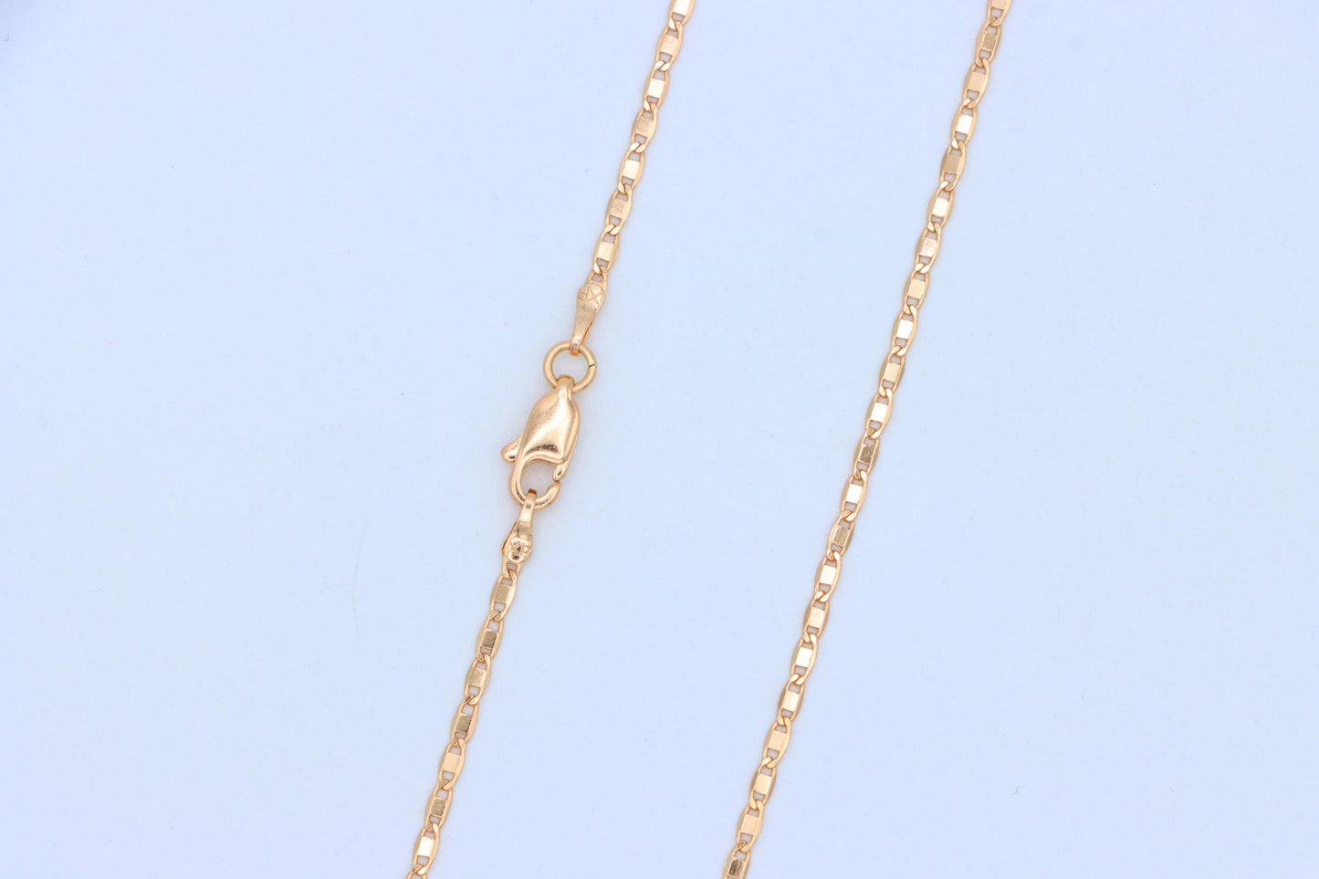 Shiny Rose Gold Plated Brass Chain Necklace – Elegant Design, XPNL1911 (2162-4)