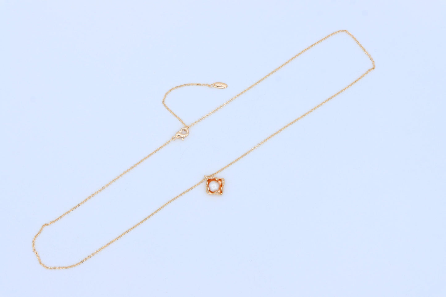 Elegant Rose Gold Pearl Pendant Necklace for Women, XPNL1912 (2162-5)