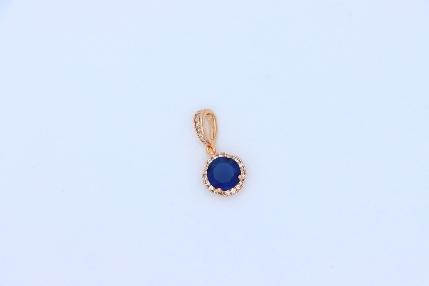 Deep Purple Crystal Pendant with Sparkling Accents in Rose Gold, XPPT1459 (2137-1)