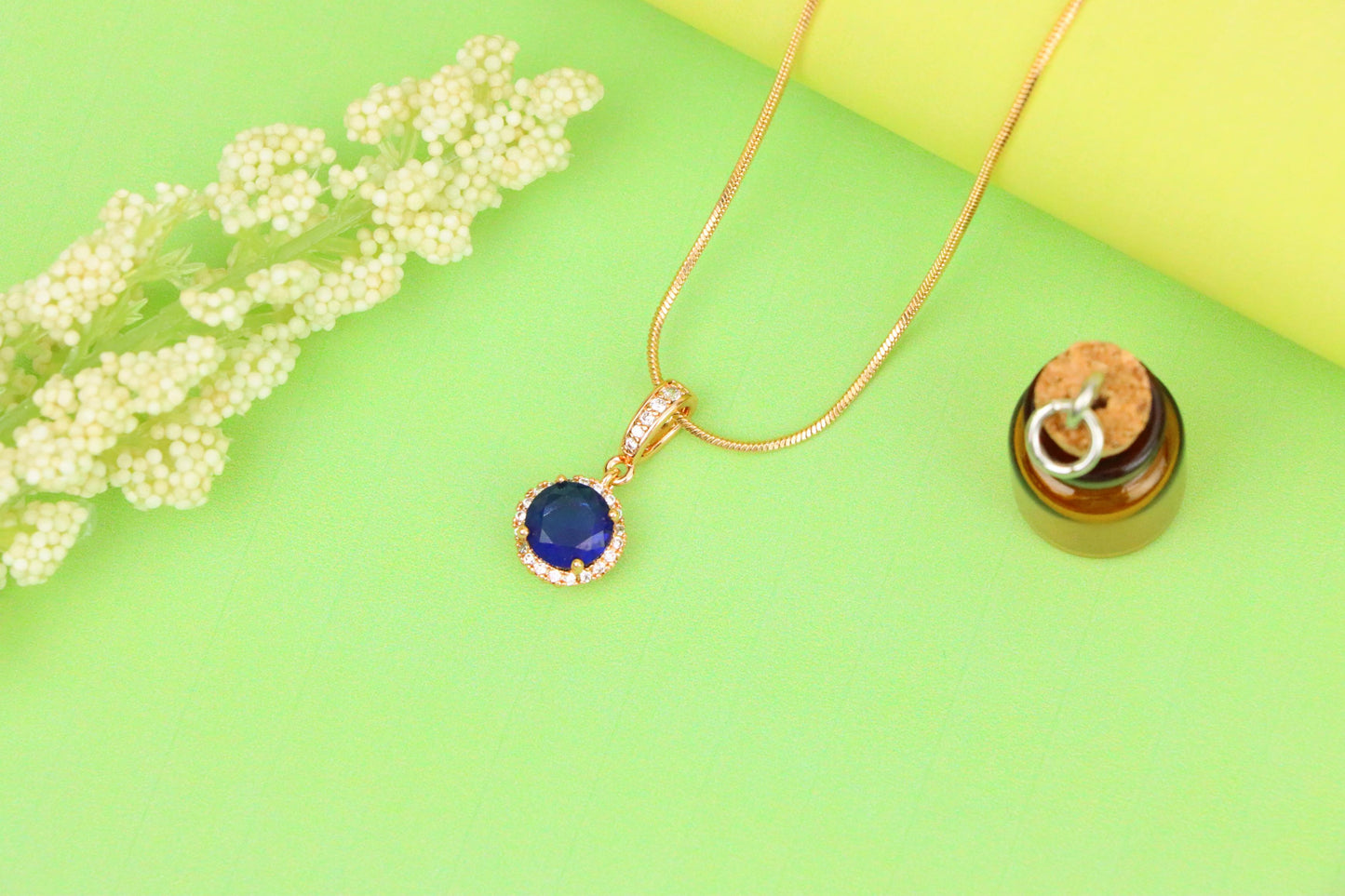 Deep Purple Crystal Pendant with Sparkling Accents in Rose Gold, XPPT1459 (2137-1)