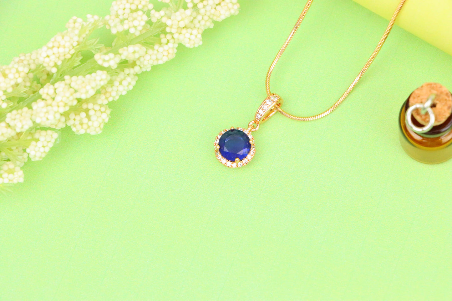 Deep Purple Crystal Pendant with Sparkling Accents in Rose Gold, XPPT1459 (2137-1)