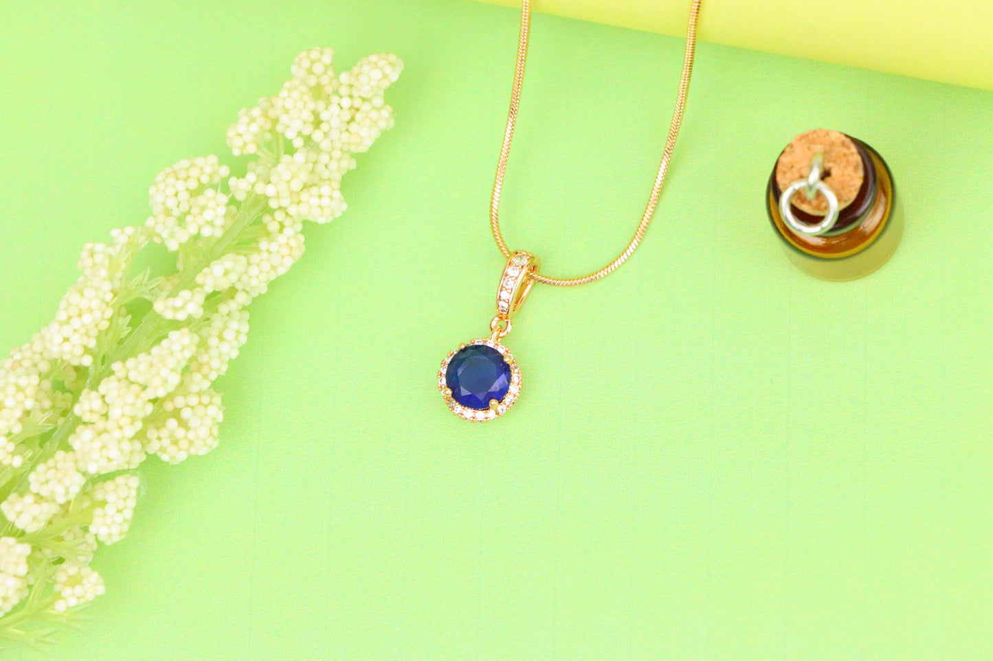 Deep Purple Crystal Pendant with Sparkling Accents in Rose Gold, XPPT1459 (2137-1)
