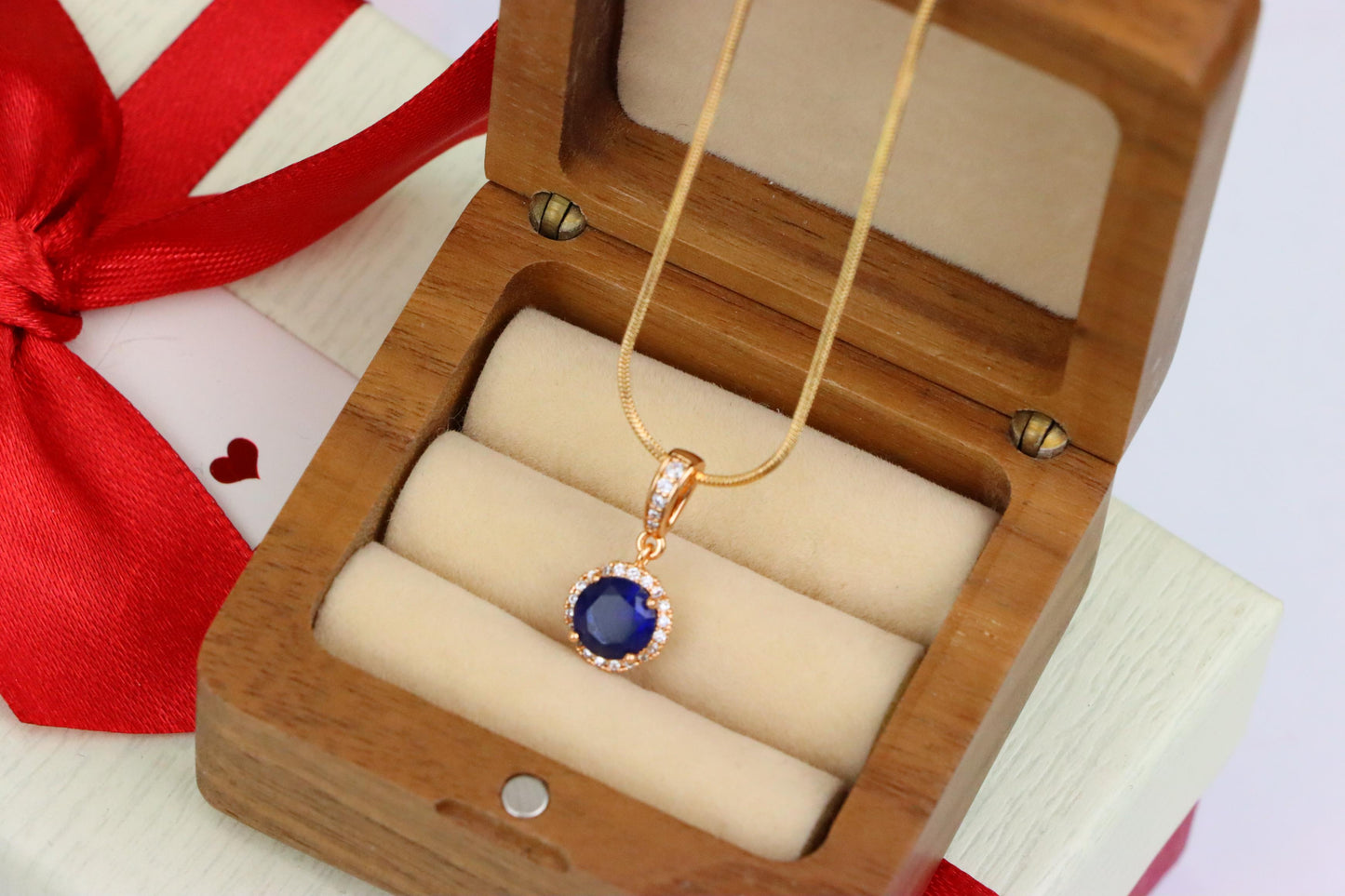 Deep Purple Crystal Pendant with Sparkling Accents in Rose Gold, XPPT1459 (2137-1)