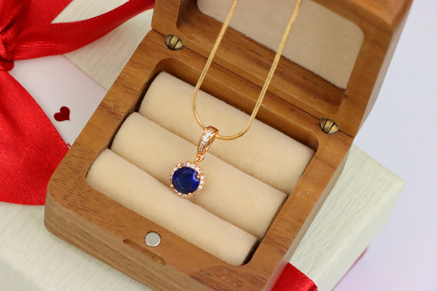 Deep Purple Crystal Pendant with Sparkling Accents in Rose Gold, XPPT1459 (2137-1)