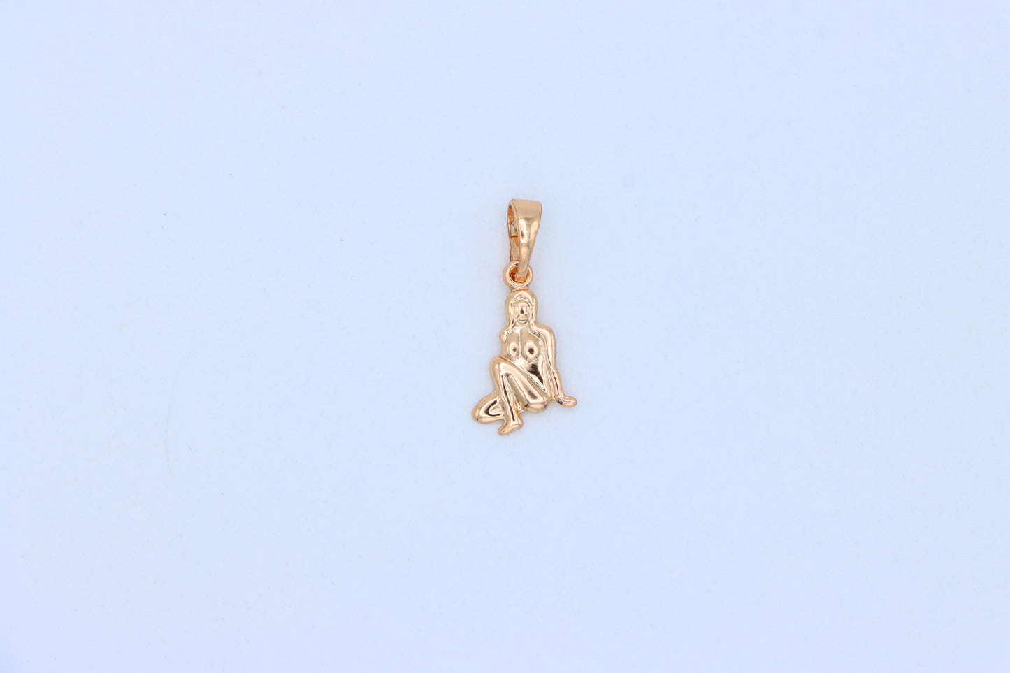 Artistic Nude Woman Rose Gold Pendant Elegant Design, XPPT1467 (2137-2)