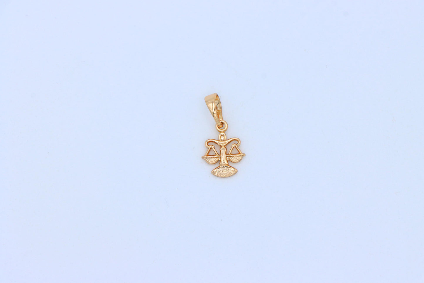 Libra Zodiac Scales Rose Gold Pendant Stylish Charm, XPPT1468 (2137-2)
