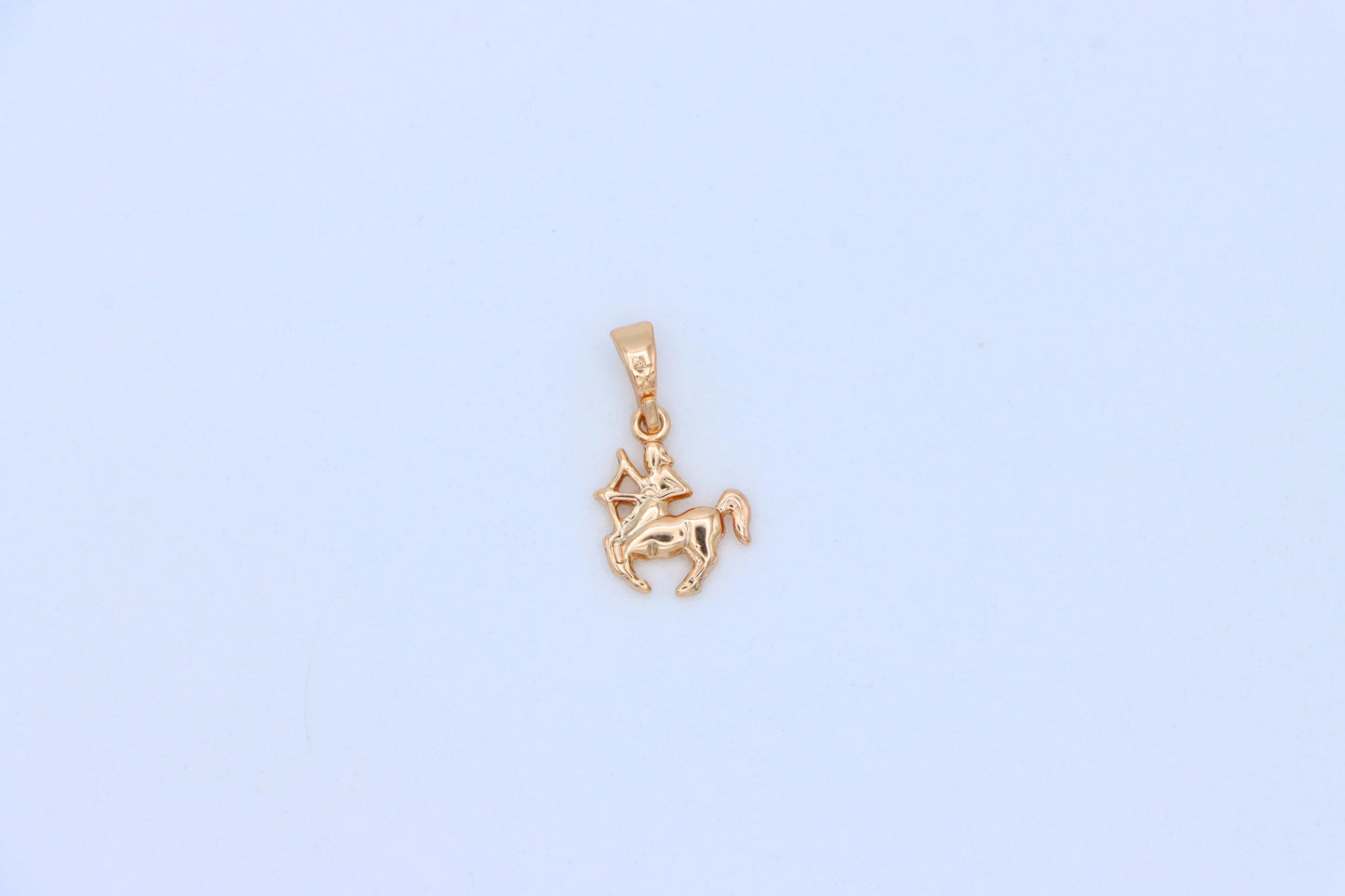 Sagittarius Archer Rose Gold Pendant Zodiac Charm Jewelry, XPPT1470 (2137-2)