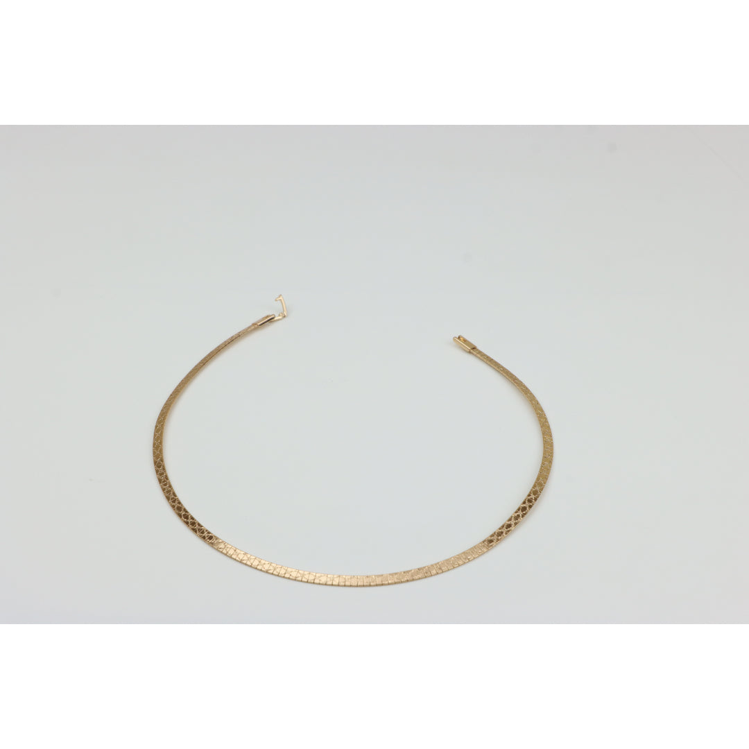 Elegant Rose Gold Flat Chain Necklace for Women, XPNL0328 (2033-8)