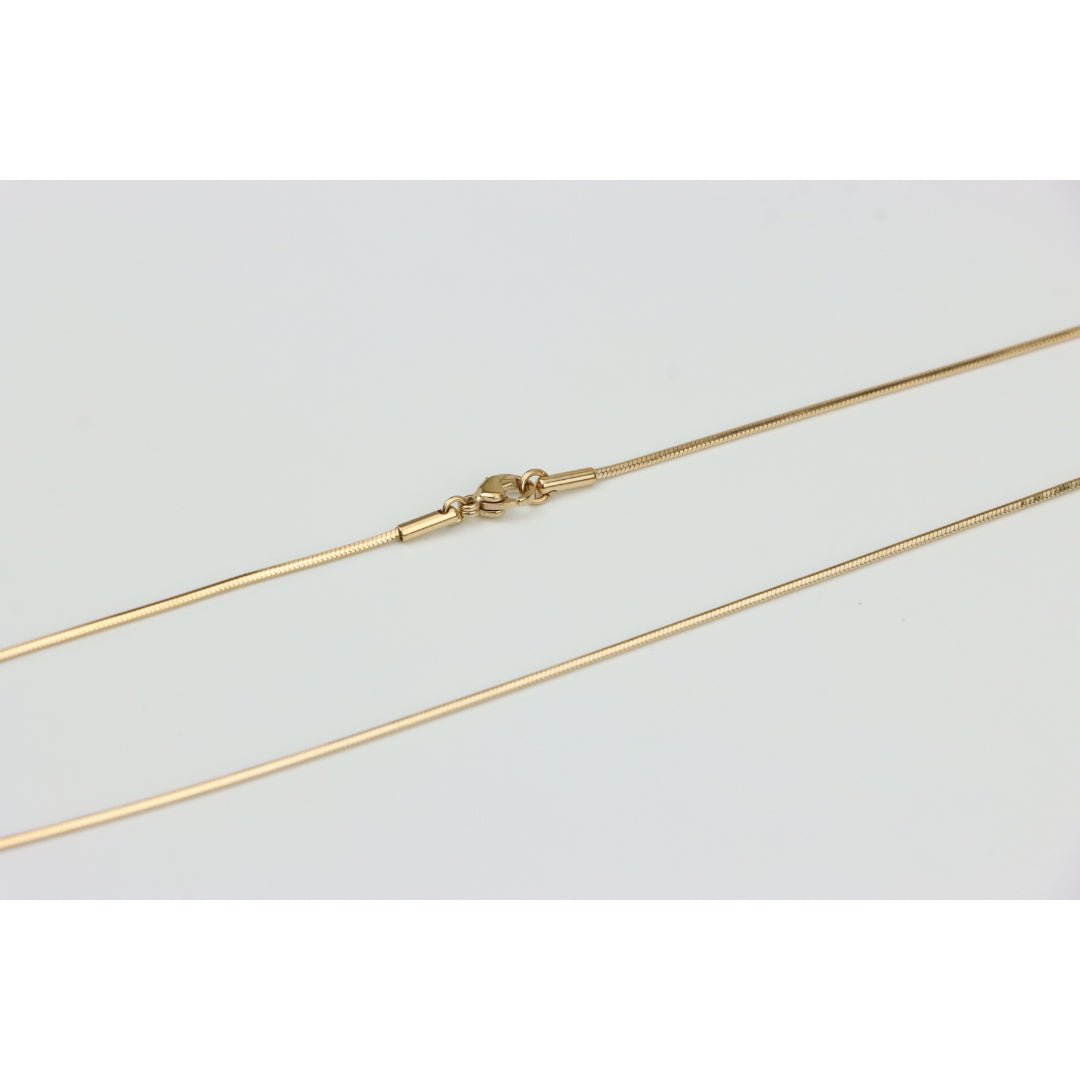 Rose Gold Plated Sleek Herringbone Necklace for Women, XPNL0333 (2034-3)